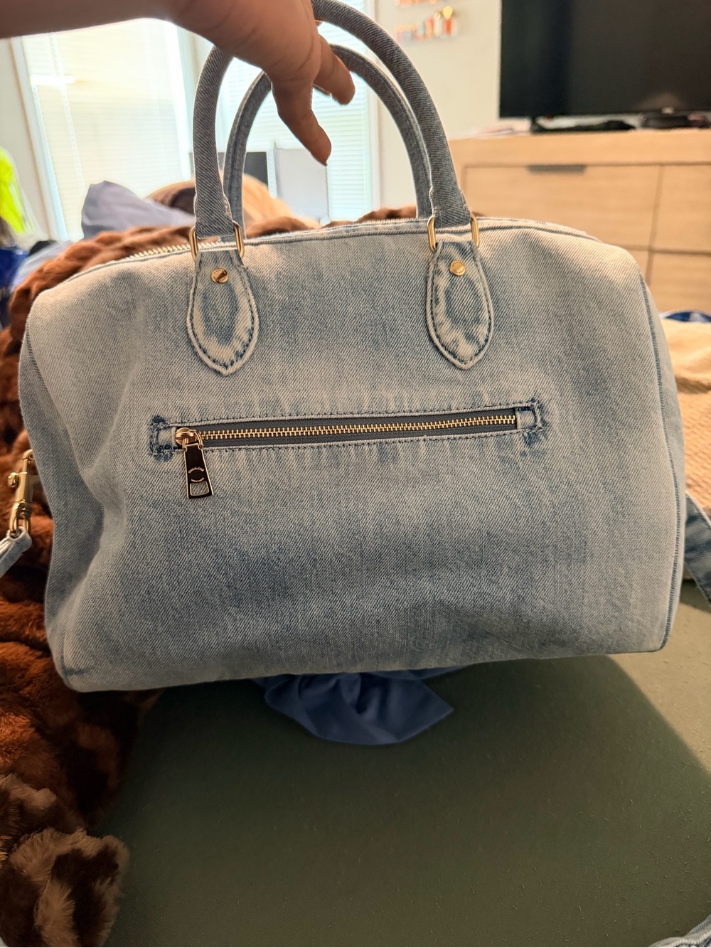 Coach Large denim Rowan - Picture 2 of 6